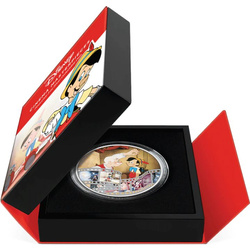 Niue: Disney Cinema Masterpieces - Pinocchio coloured 3 oz Silber 2022 Proof