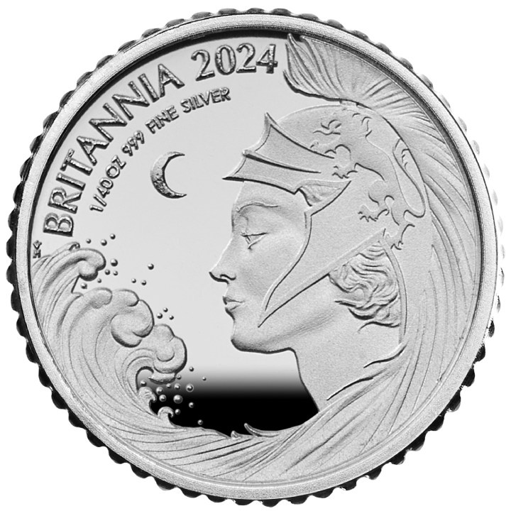 Set di 6 monete Britannia Argento 2024 Proof