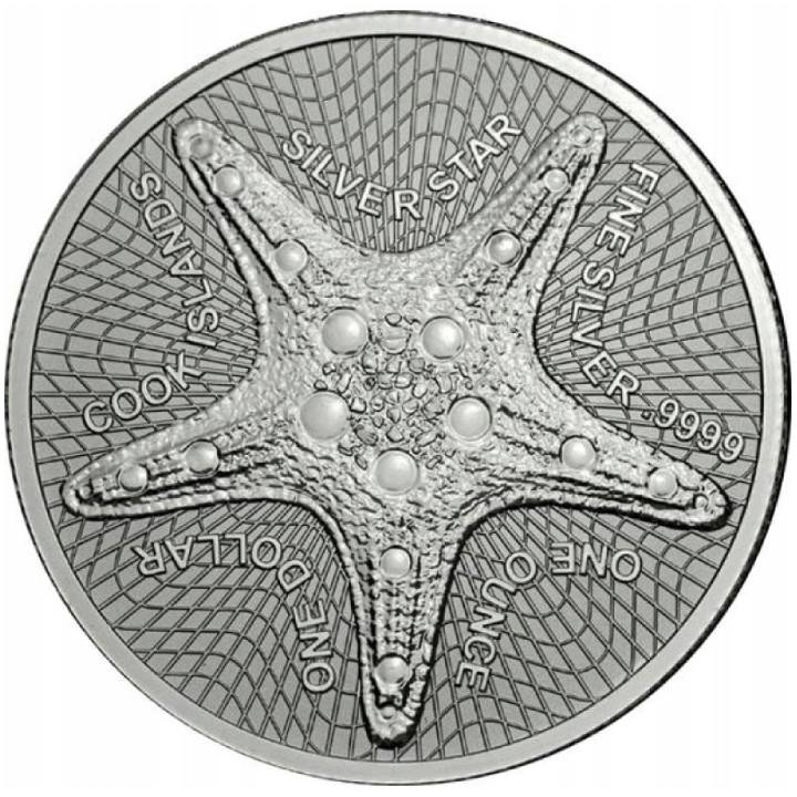 Islas Cook: Starfish 1 onza Plata 2021