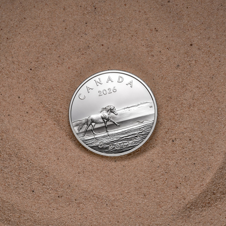 Silver Coin Sable Island Horses 1 oz Silver 2026 Proof