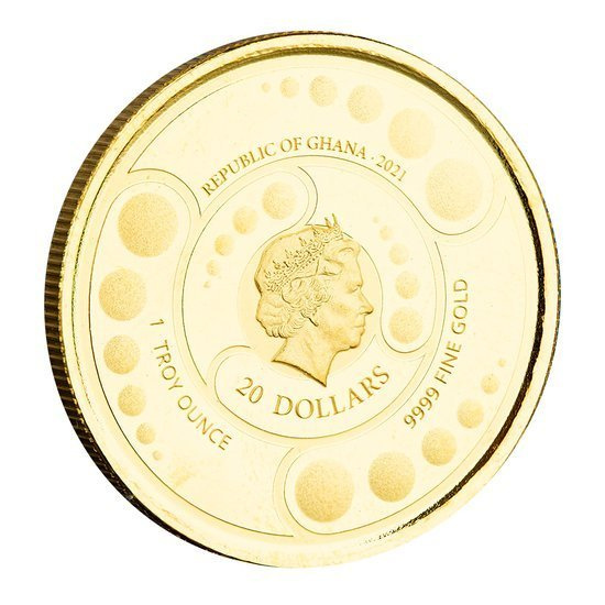 Ghana: Alien coloreado 1 oz Oro 2021