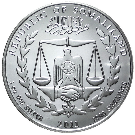 Somaliland: Rok králíka 1 unce stříbra 2011