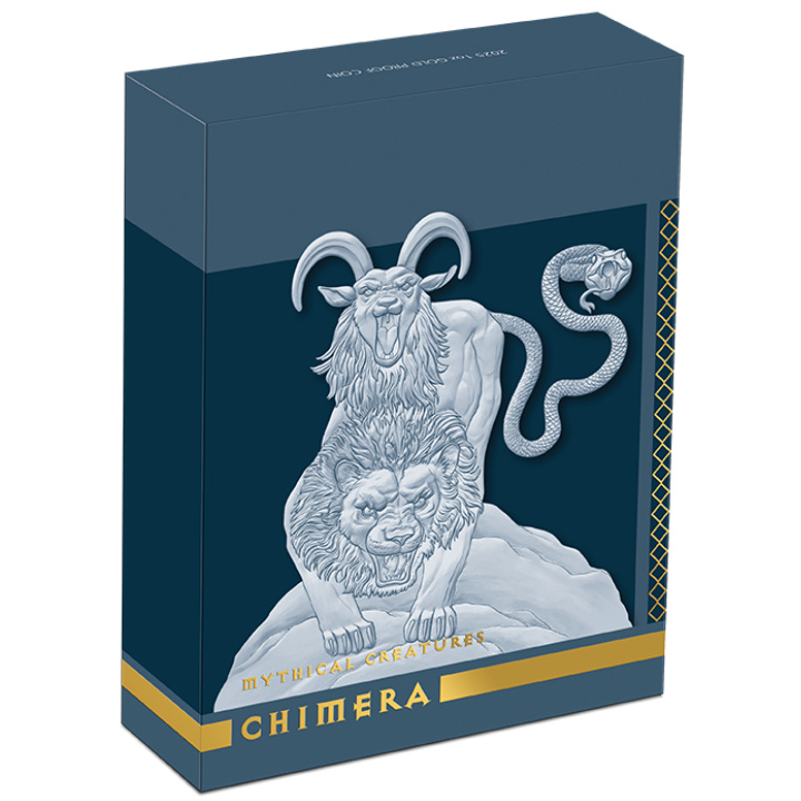 Creature mitiche: Chimera 1 oncia d'oro 2025 Proof