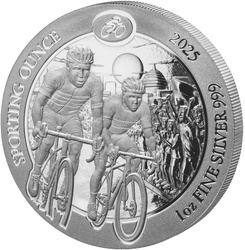 Rwanda: Sporting Ounce 1 oz Silver 2025 Reverse Proof