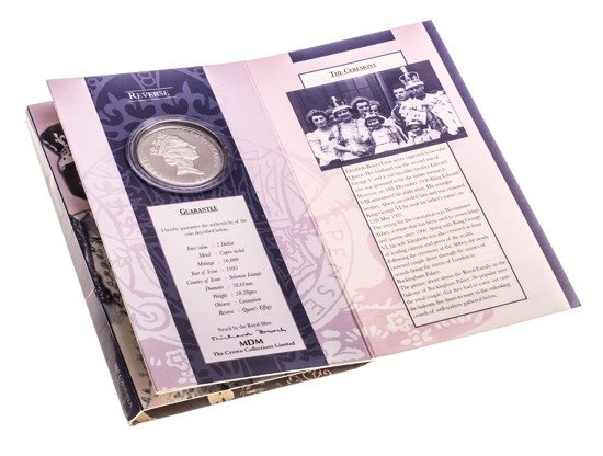 Grenzsteine von Großbritannien: Elizabeth die Königinmutter 1 Dollar 1995 Proof