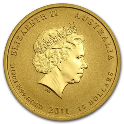 Lunar II: Año del Conejo 1/10 de Onza de Oro 2011