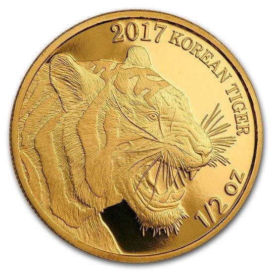 Korean Tiger 1/2 oz Gold 2017