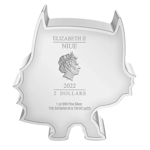 Niue: The Batman - Batman Chibi Coin kolorovaná 1 unce stříbra 2022 Proof