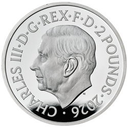 A Tudor-dinasztia királyi állatai: a királynő oroszlánja 1 uncia ezüst 2026 Proof