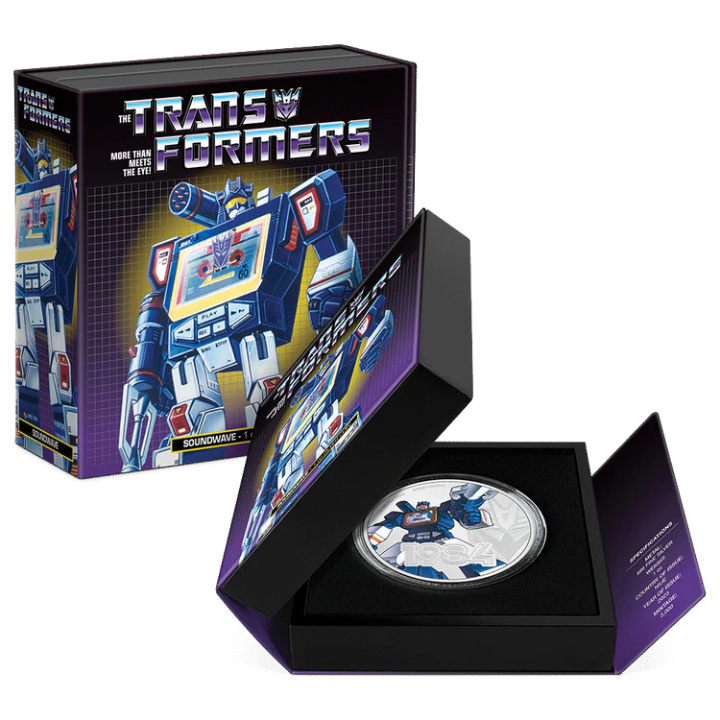 Niue: Transformers - Soundwave coloured 1 oz Silver 2023 Proof Coin