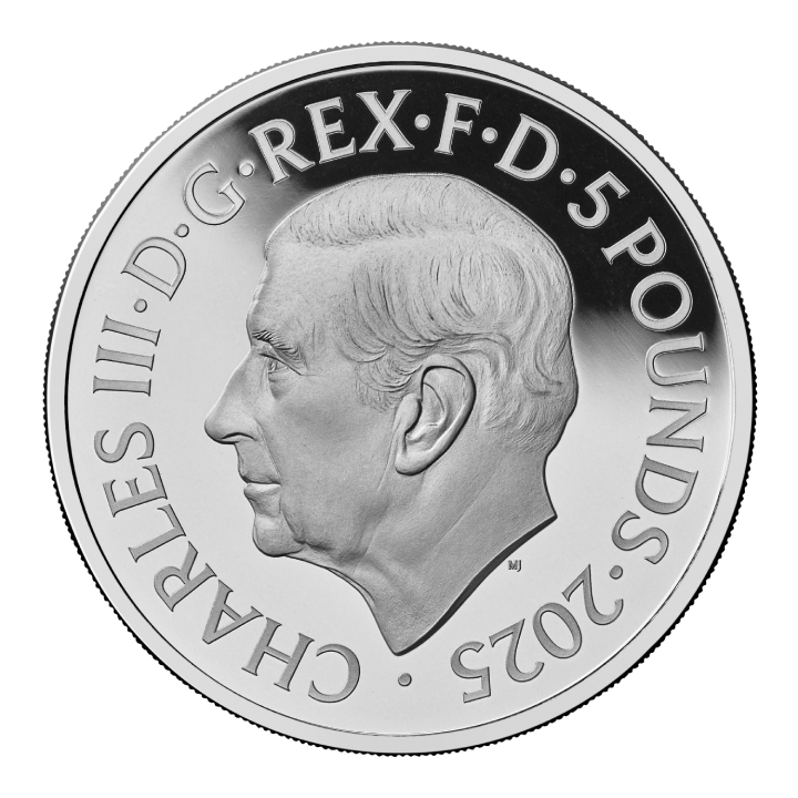 A szabadság 150. évfordulója színes 5 font ezüst 2025 Proof