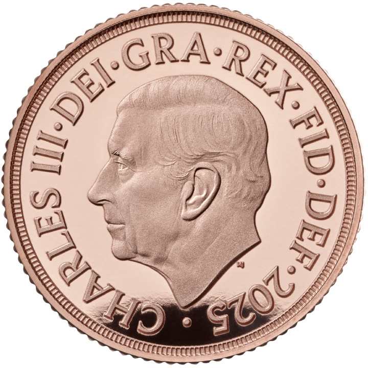 Wielka Brytania: Suweren Zestaw 5 złotych monet 2025 Proof