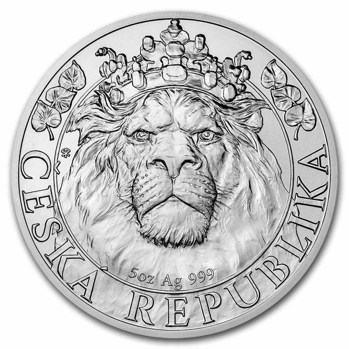 Niue: Czech Lion 5 oz Silver 2022