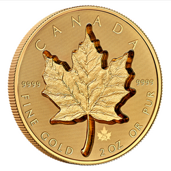Maple Leaf Super Incuse 2 once d'oro 2021 Proof