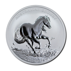 Australský divoký kůň – Brumby 1 unce stříbra 2020