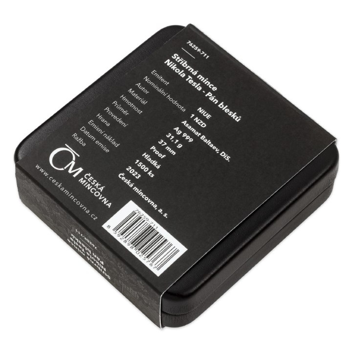 Niue: Nikola Tesla - Il maestro dei fulmini $1 Argento 2023 Proof