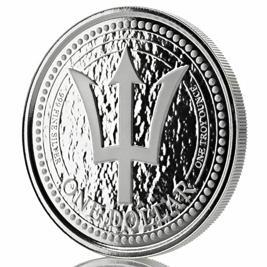 Barbados: Trident 1 oz Plata 2018