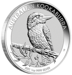 Kookaburra 1 uncia ezüst 2021 300 darabos csomag