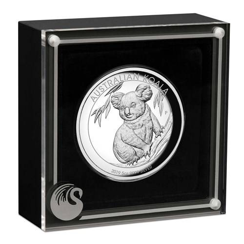 Koala australiano 5 once d'argento 2019 Proof High Relief