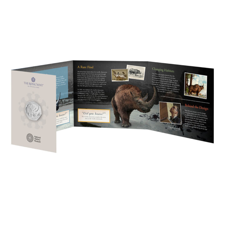 Ice Age Giants - Woolly Rhinoceros 50p Kupfernickel 2024