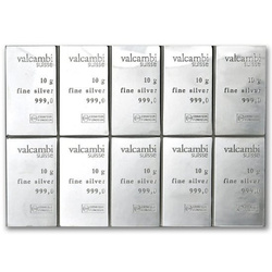 10 g CombiBar Valcambi Silver Bar