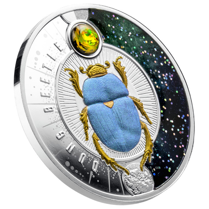 Niue: Dung Beetle coloured $1 Silber 2022 Proof