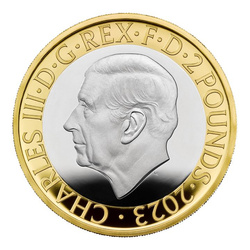 Zestaw 5 monet Wielka Brytania Srebro 2023 Proof Commemorative Coin