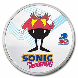 Niue: Dr. Eggman colorato 1 oncia d'argento 2021