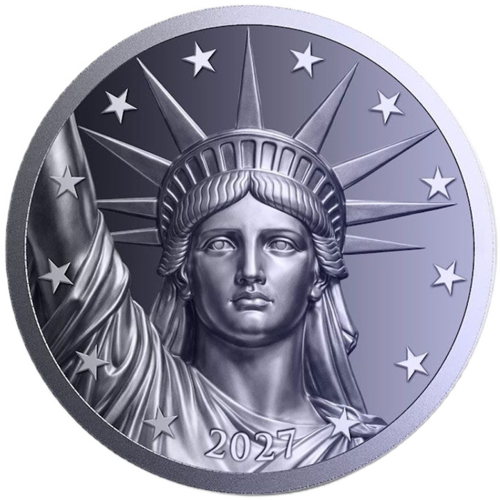 Titanmedaille Statue of Liberty 1 Unze Titan 2027