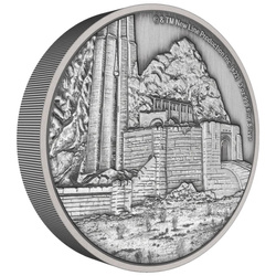 Niue : Le Seigneur des Anneaux - Le Gouffre de Helm 3 onces d'argent 2022 finition antique