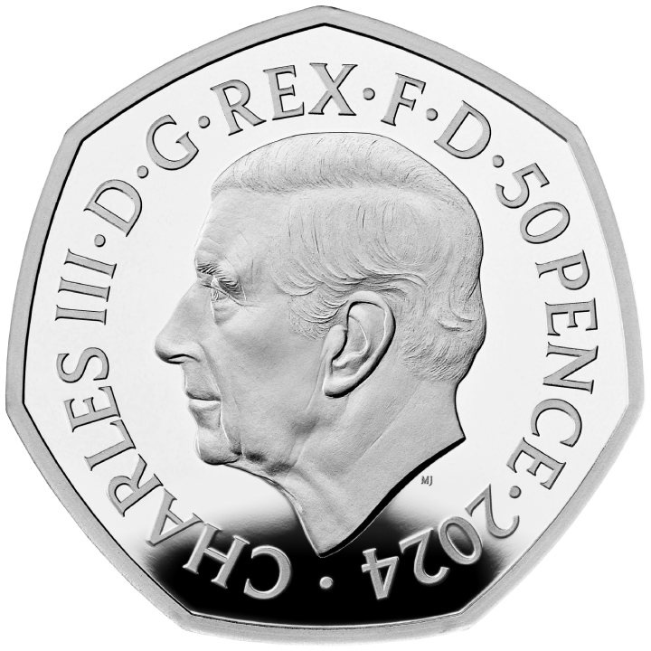 Dinosaurs: Iconic Specimens - Diplodocus kolorowany 50p Srebro 2024 Proof