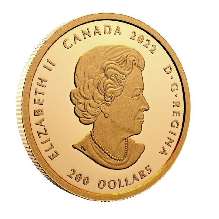 Canada: Purely Brilliant Collection - Forevermark Black Label Cushion 1 oz Gold 2022 Proof Ultra High Relief
