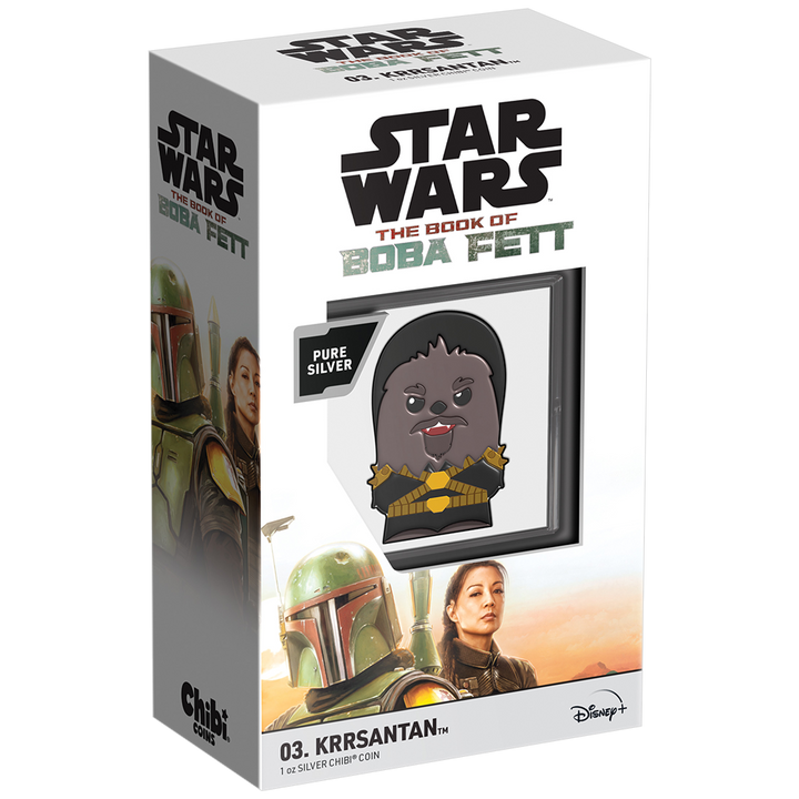 Niue: Star Wars – Krrsantan Chibi Coin, színezett, 1 unciás ezüst, 2022, Proof