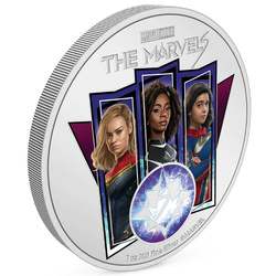 Niue: Marvel - The Marvels coloured 1 oz Silber 2023 Proof