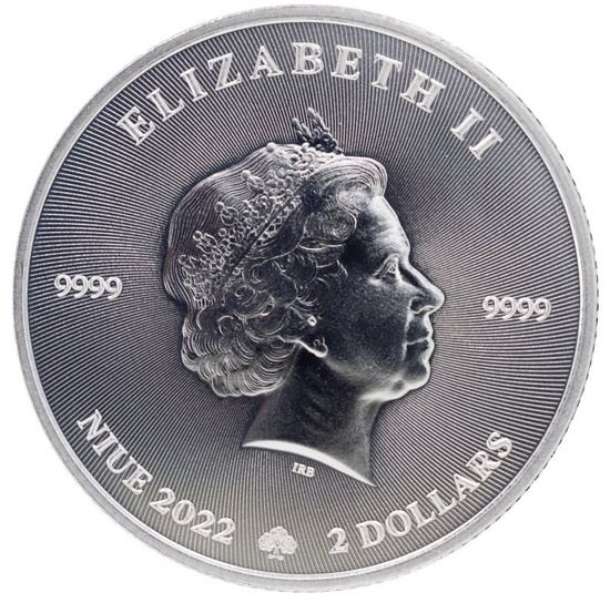 Niue: Trébol 1 oz Plata 2022