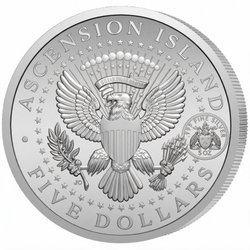 Moneda conmemorativa de plata JFK 5 onzas de plata 2024 Proof