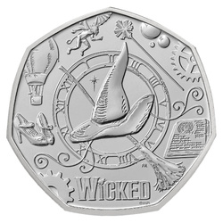 Wicked медно-никелова монета 50p 2026