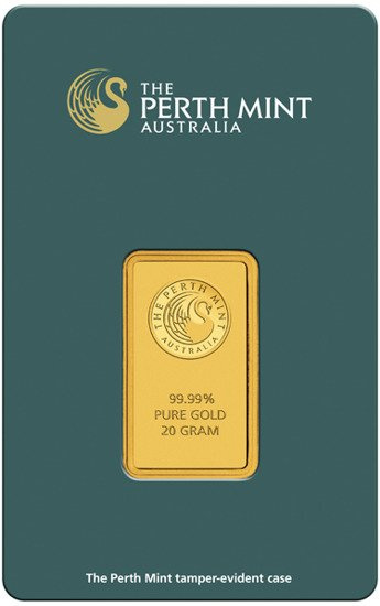 The Perth Mint: Sztabka Złota 20 g