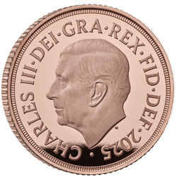Wielka Brytania: Suweren Zestaw 5 złotych monet 2025 Proof