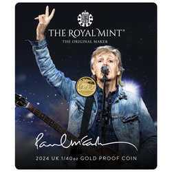 Paul McCartney 1/40 uncia arany 2024 Proof