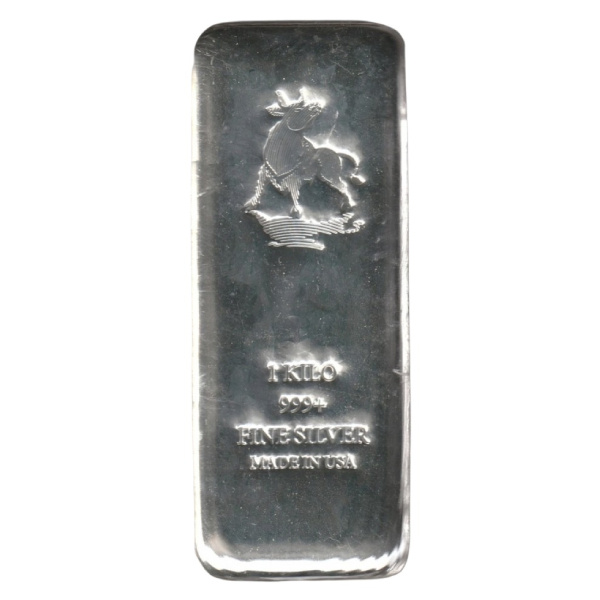 Sztabka Nadir 1000 gramów Srebra LBMA GD Refiner