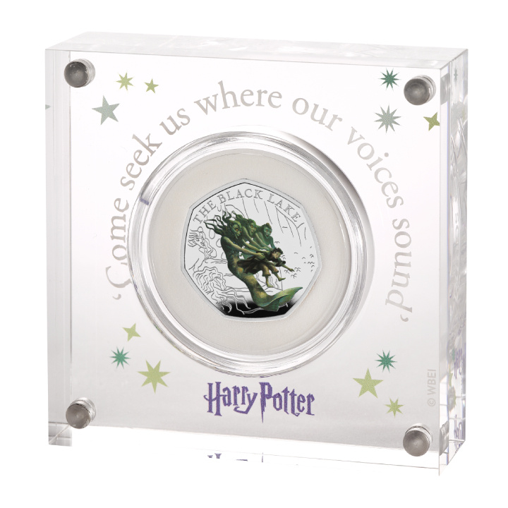 Harry Potter: Black Lake colorato 50p argento 2024 Proof