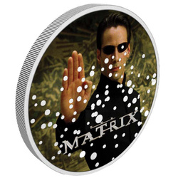 Niue : Matrix - Enter The Matrix coloré 1 once d'argent 2022 Proof