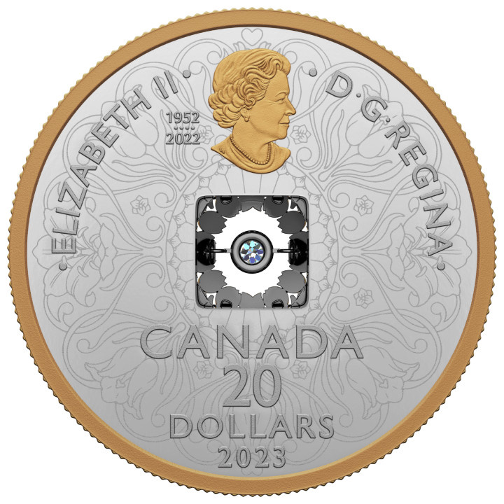 Canada: Sparkle of the Heart $20 pozłacany Srebro 2023 Proof