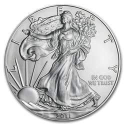 Americký orel 1 unce stříbra 2011