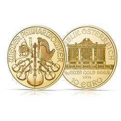 Filarmónica de Viena 1/10 oz Oro 2024