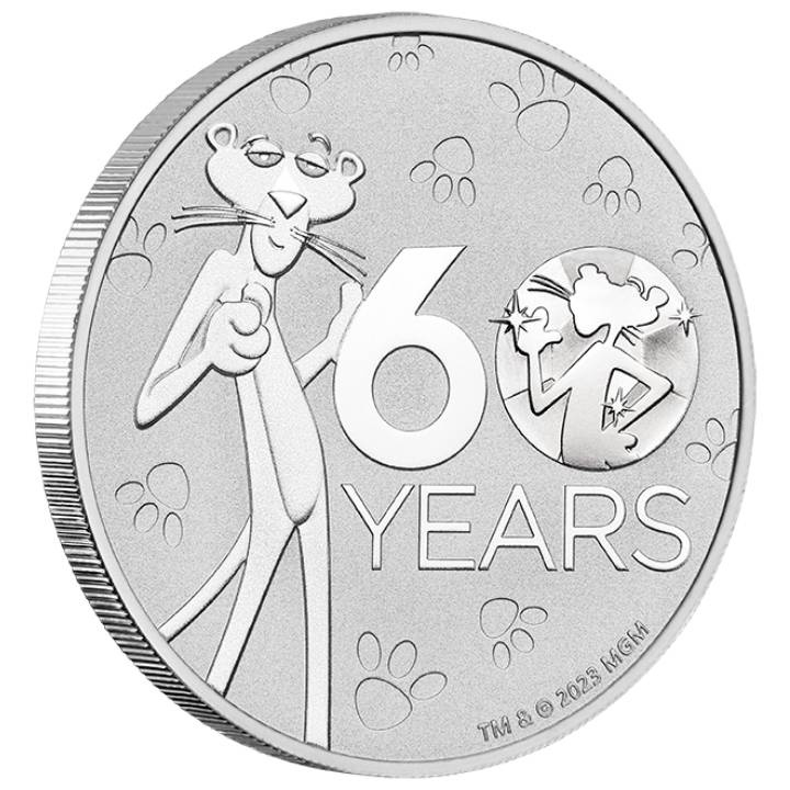 Tuvalu: Pink Panther 60th Anniversary 1 oz Silver 2024 Coin