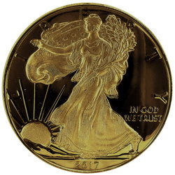 American Eagle 1 onza de plata 2017 Black Rhodium Gilded