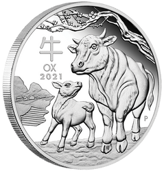 Lunar III : Année du Buffle Set 3 onces d'argent 2021 Proof
