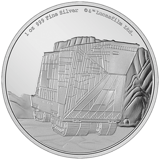 Niue : Star Wars - Sandcrawler 1 once d'argent 2022 Proof